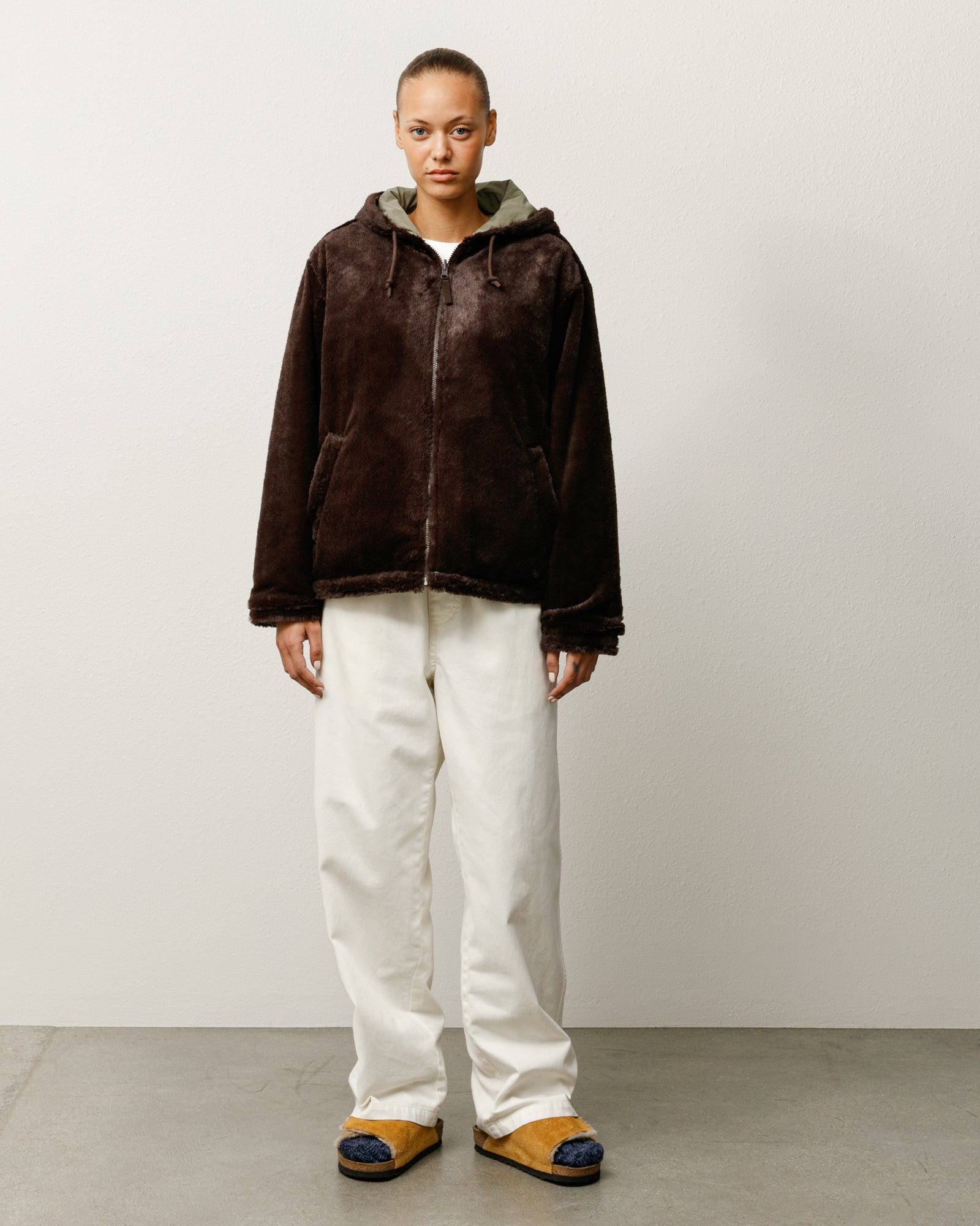 Reversible Hooded Jacket – Brown | Outerwear | Stüssy Japan