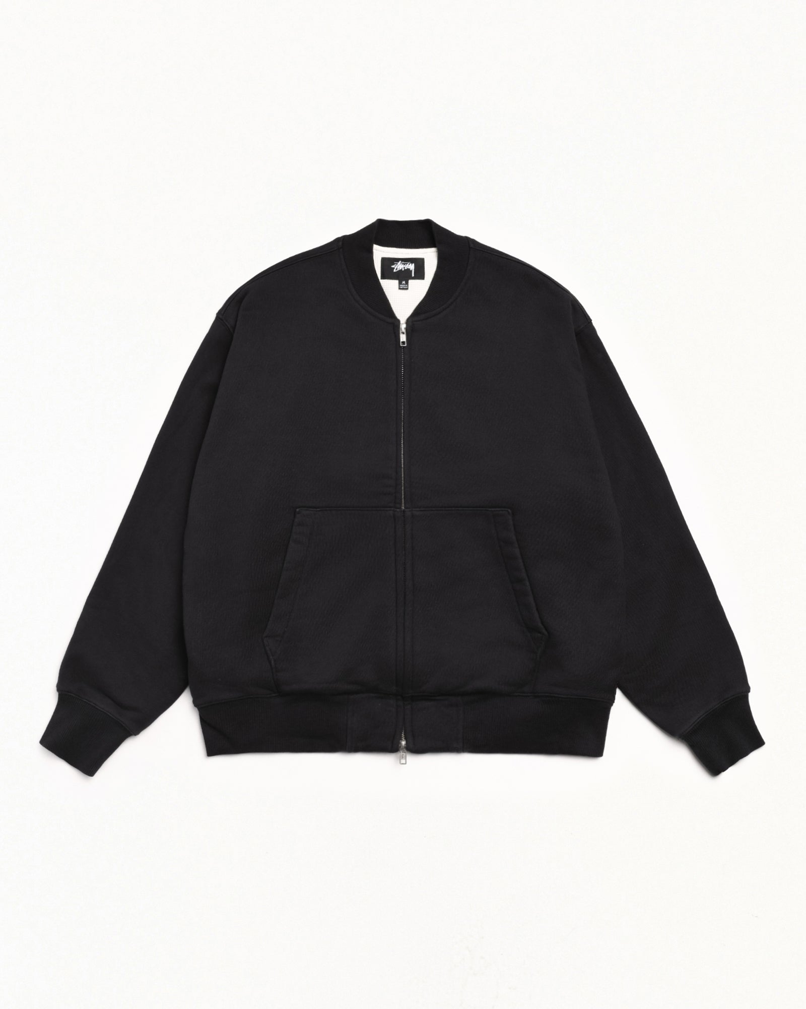 Thermal Lined Fleece Bomber – Black | Sweats | Stüssy Japan