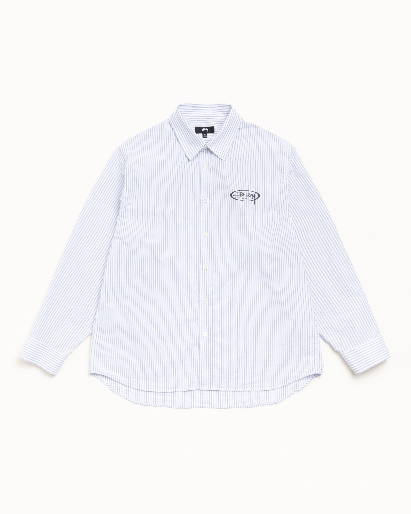 Standard Logo Shirt – Blue Stripe | Tops & Shirts | Stüssy Japan