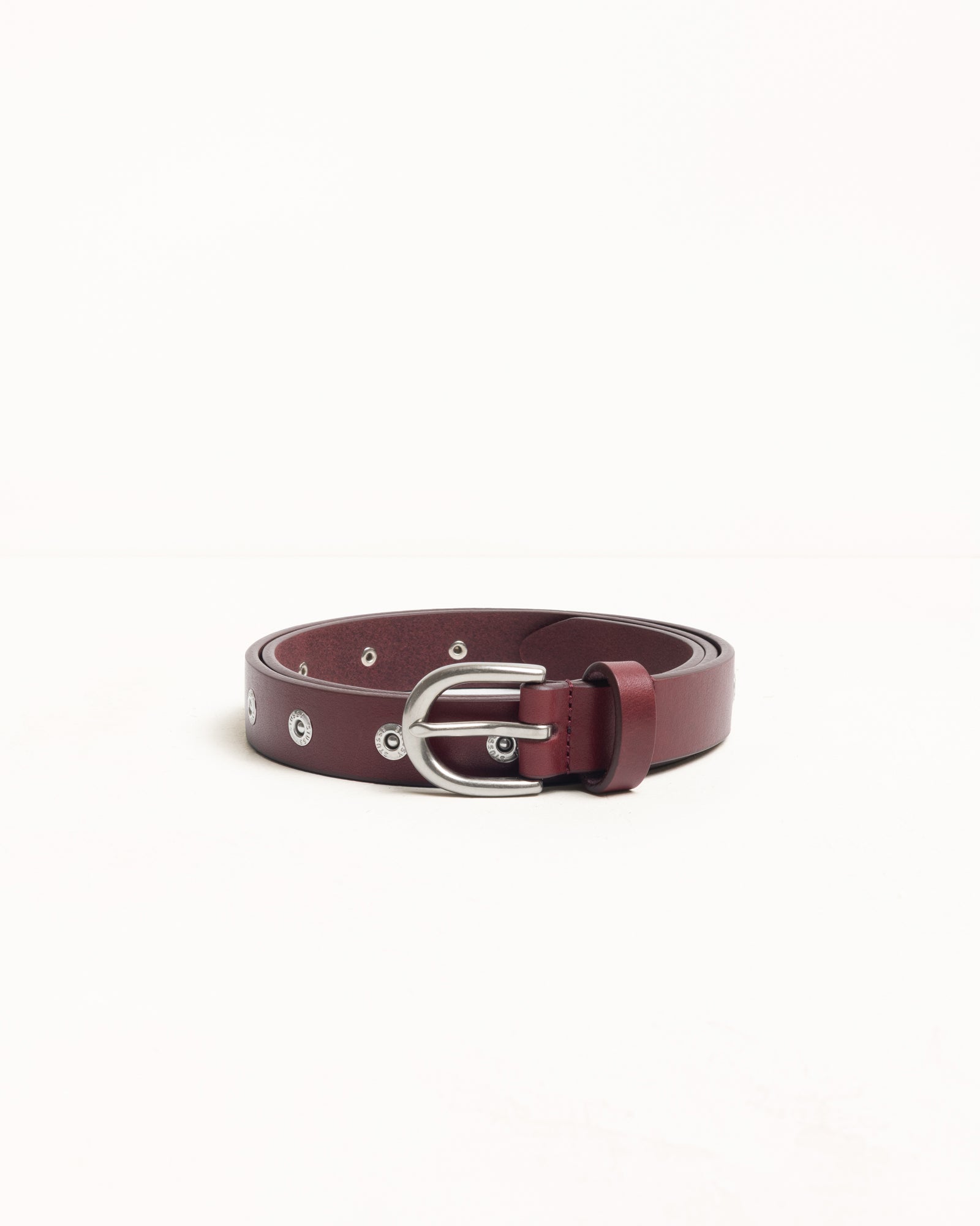 Rivet Stud Belt – Oxblood | Accessories | Stüssy Japan