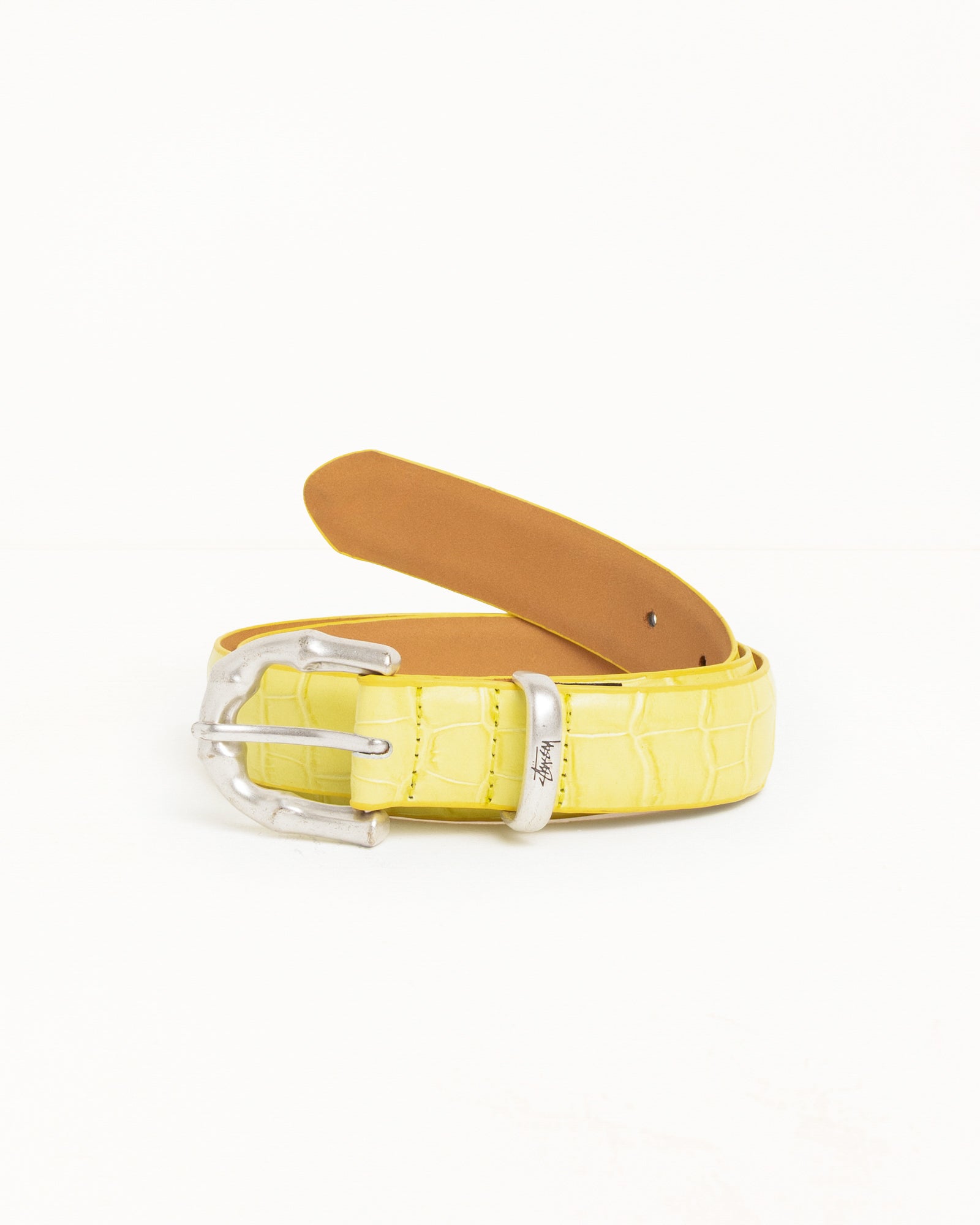 Bamboo Buckle Belt – Citron Croc | Accessories | Stüssy Japan