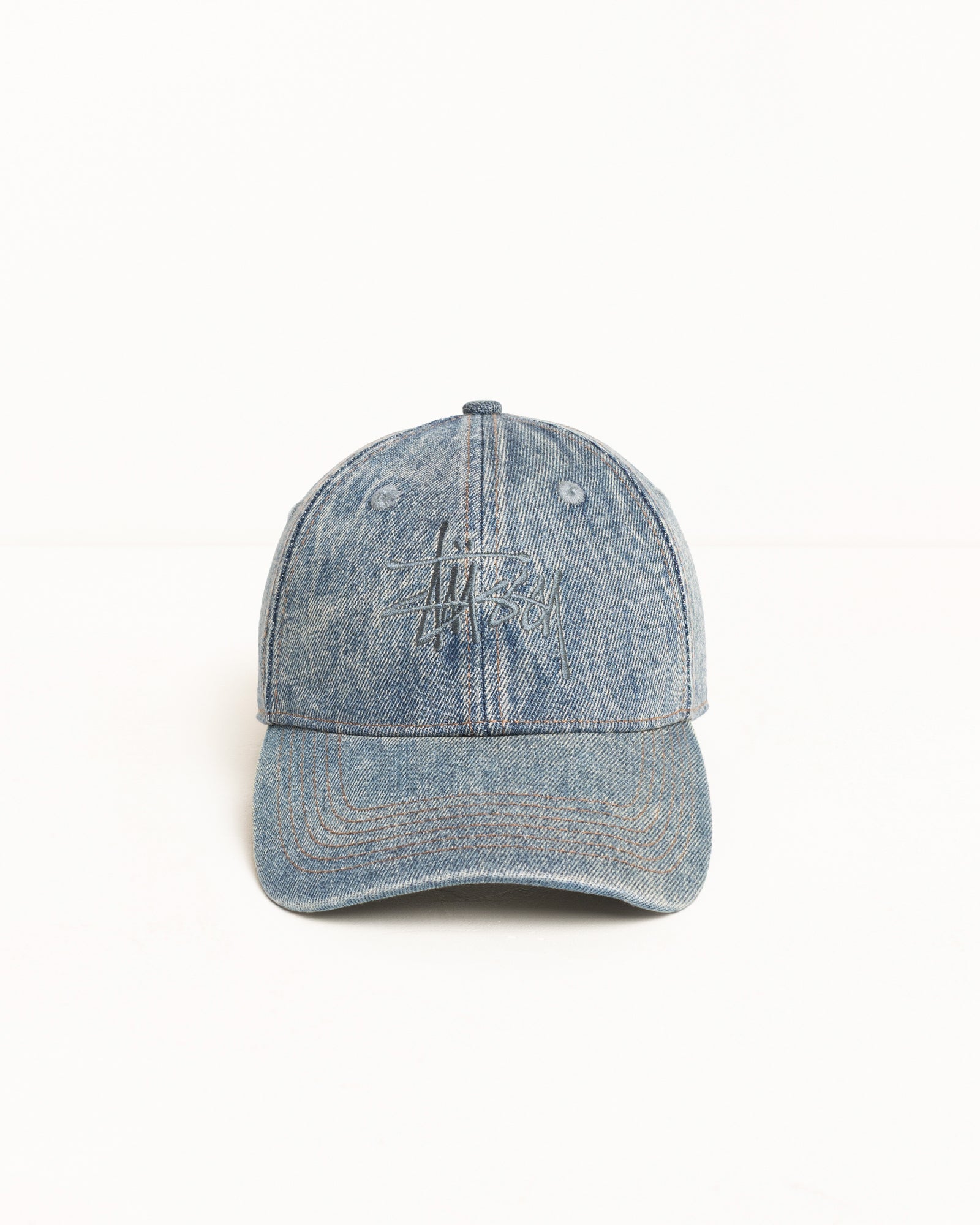 Low Profile Denim Strapback – Indigo Stone Wash | Headwear