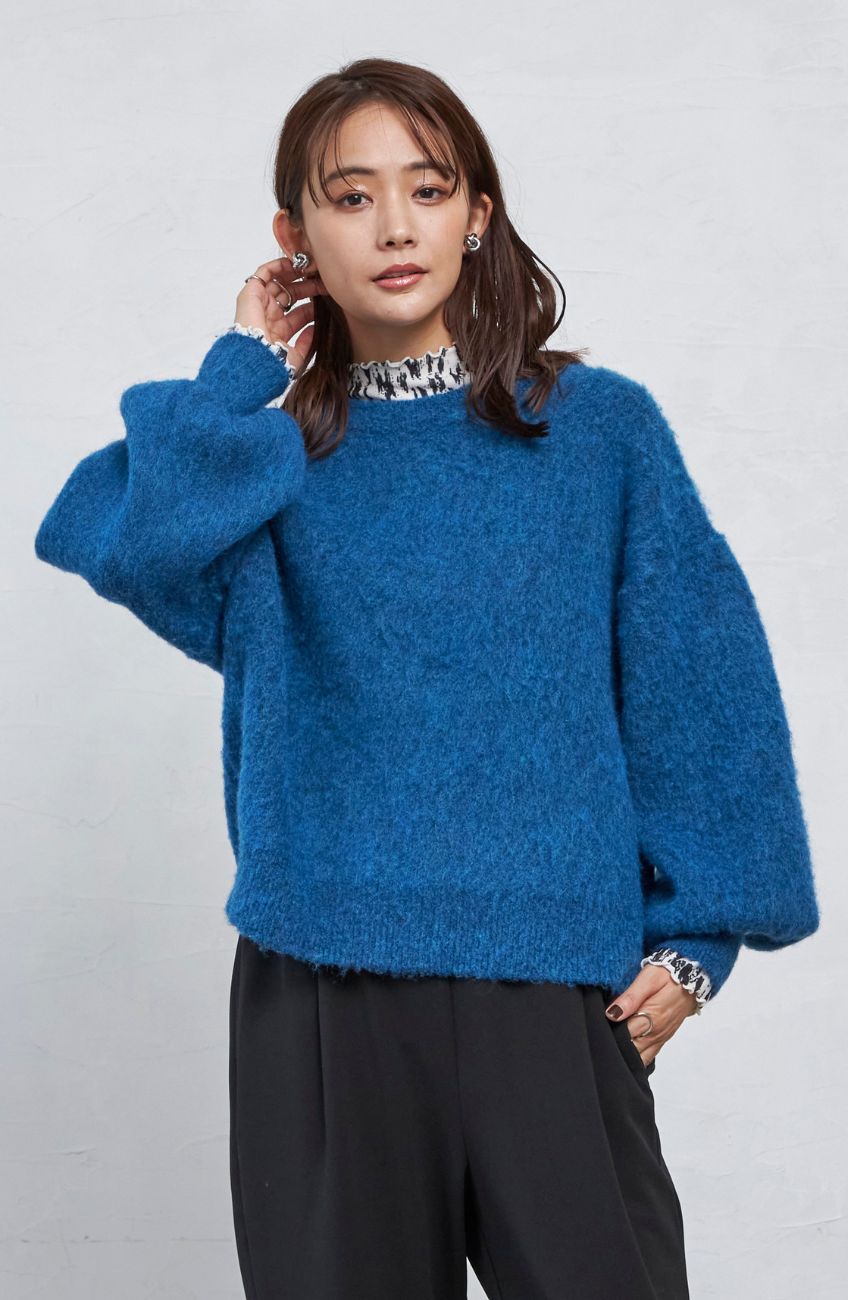 メランジモヘアニットプルオーバー｜FURRY、REYELL公式通販サイト kuih