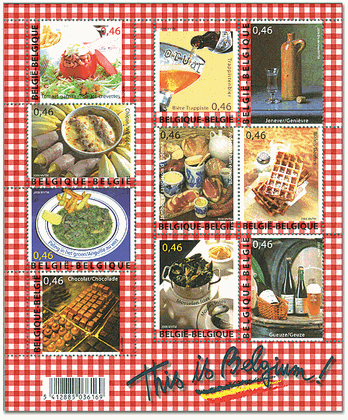 食べ物の切手｜見るからに美味しそうな世界の料理・ご馳走・点心（グルメ）