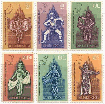 世界の民族舞踊の切手 世界最初の切手はネパールで発行されたシバ神