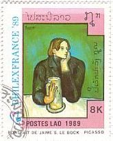 最も多作な美術家 キュビスト パブロ・ピカソ（Pablo Picasso）の絵画切手