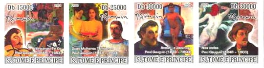 西洋美術切手 印象派｜ゴーギャン（Paul Gauguin）の絵画の切手