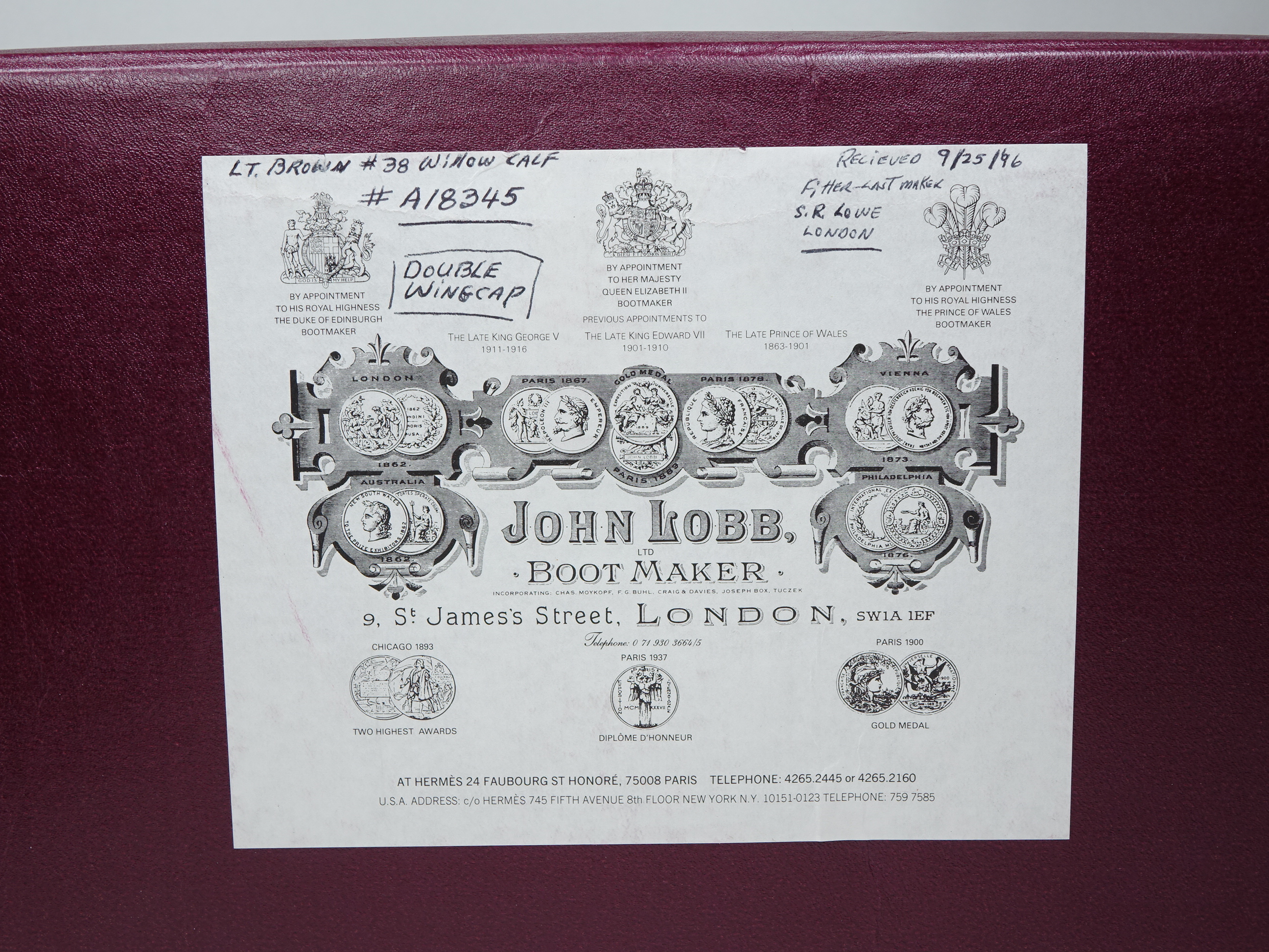 愛媛県のお客様よりジョンロブロンドンのビスポークを買取させて頂き