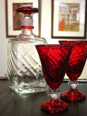 倉敷ガラス 小谷真三 作品展: 上方『銀花』