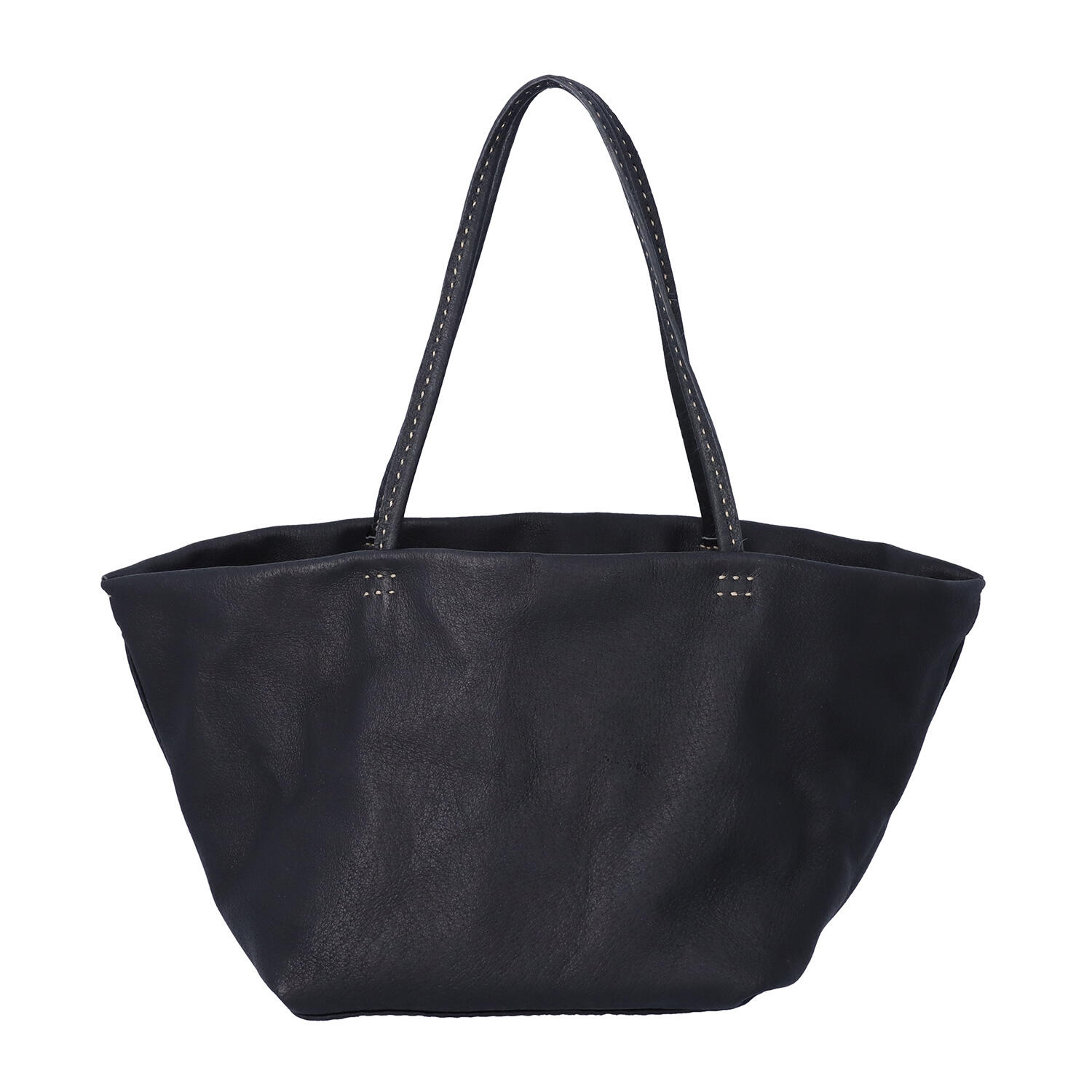 A4 ユニセックス ピッグスキン 肩掛け トートバッグ | amenez-moi