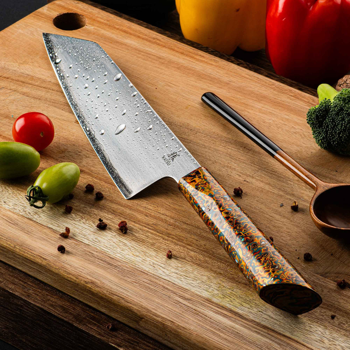 KATSU JK-S1, ZDP-189 Blade, Japanese Kiritsuke Kitchen Knife