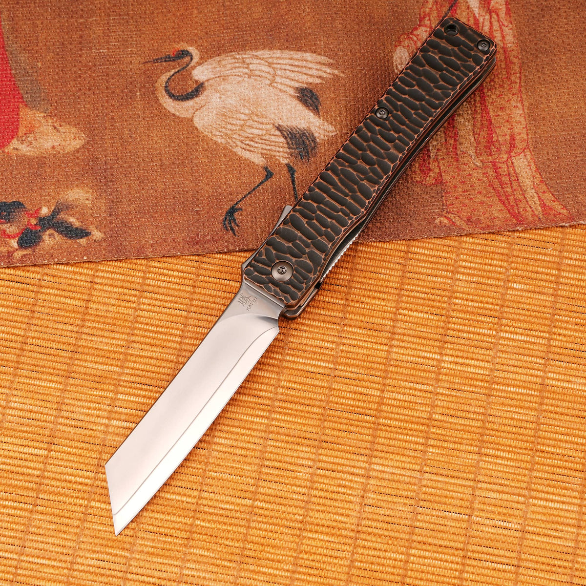 KATSU ZR-1, ZDP-189 Super Steel Blade, Red Copper Handle with