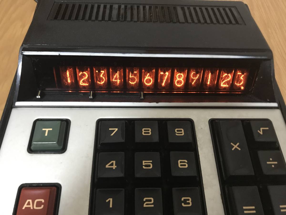 ニキシー管の電卓カシオ√121-Aを発見、即決: 今日を生きた証