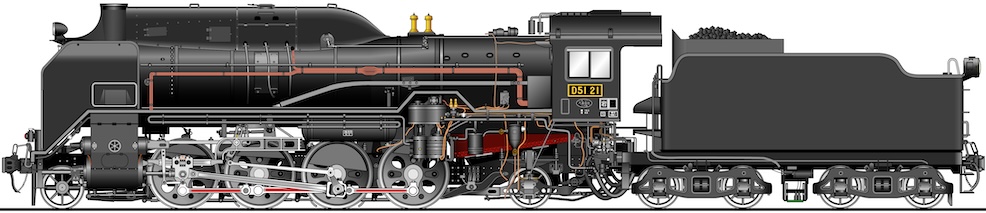 D51形 蒸気機関車