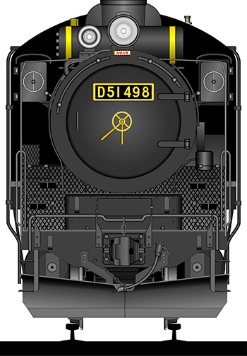 蒸気機関車 正面