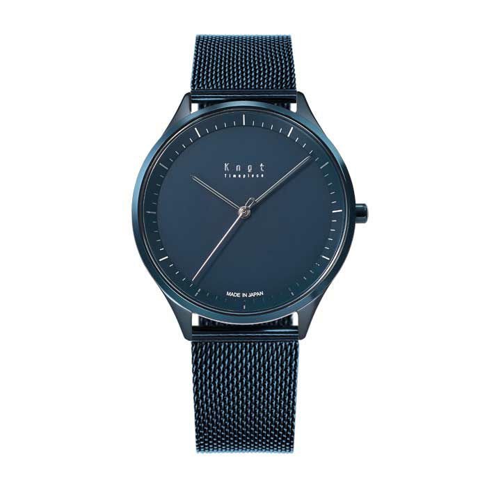 Knot STS-38BLBL 腕時計 メンズ レディース ソーラー ブルー 日本製