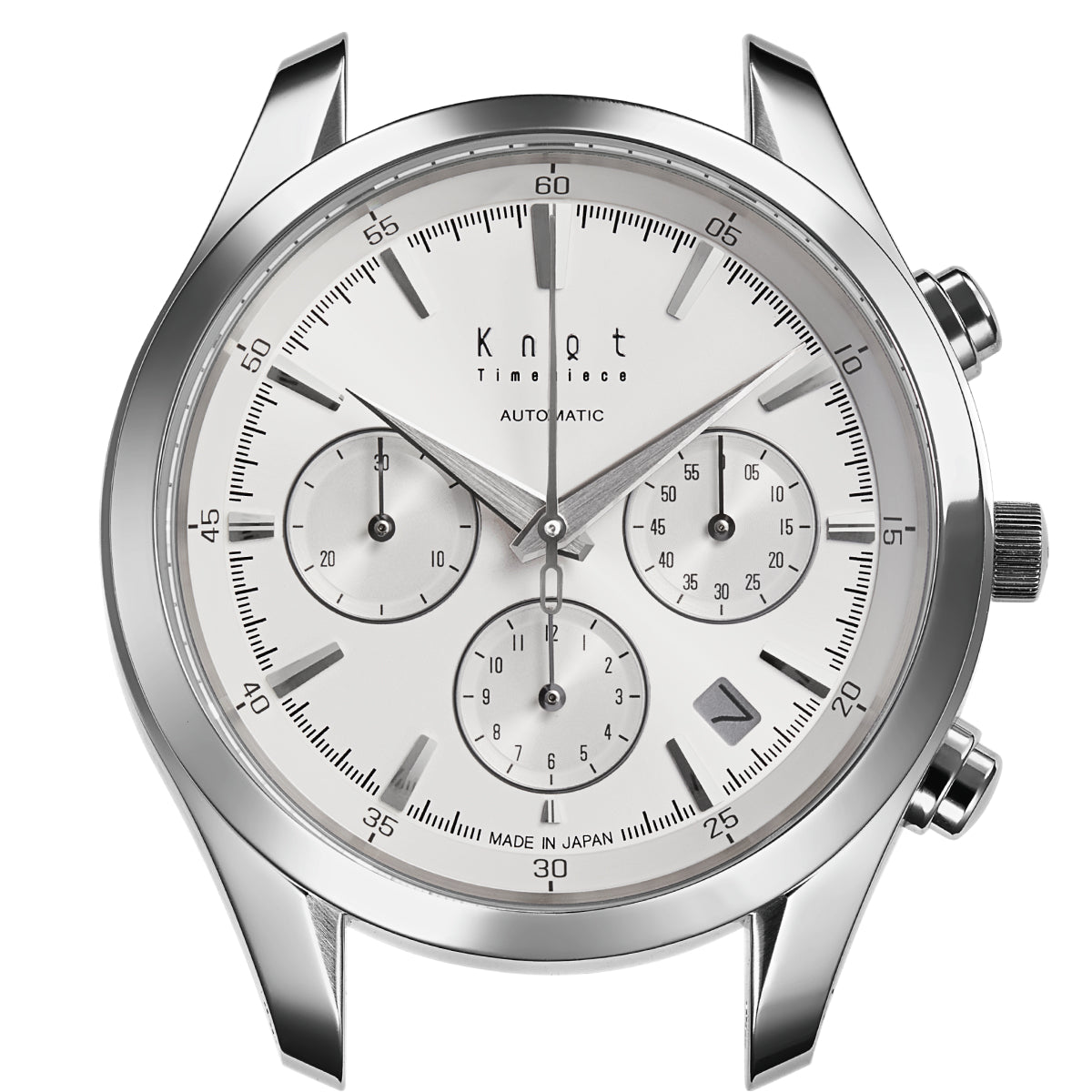 Knot ATC-40SVWH 機械式腕時計 メンズ 自動巻き ホワイト 日本製 40mm