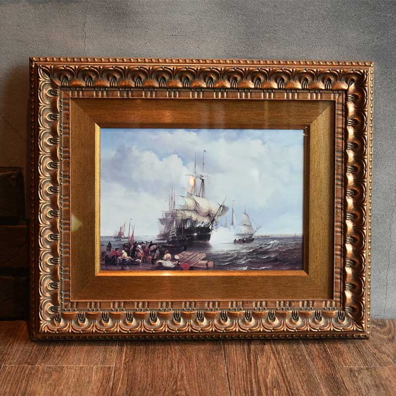 英国入荷 船の絵画 ※額付き – 神戸アンティークウェアハウス