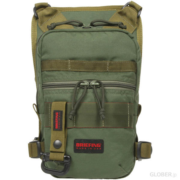 新作】BRIEFING［ブリーフィング］DROP POUCH：ドロップポーチ モス