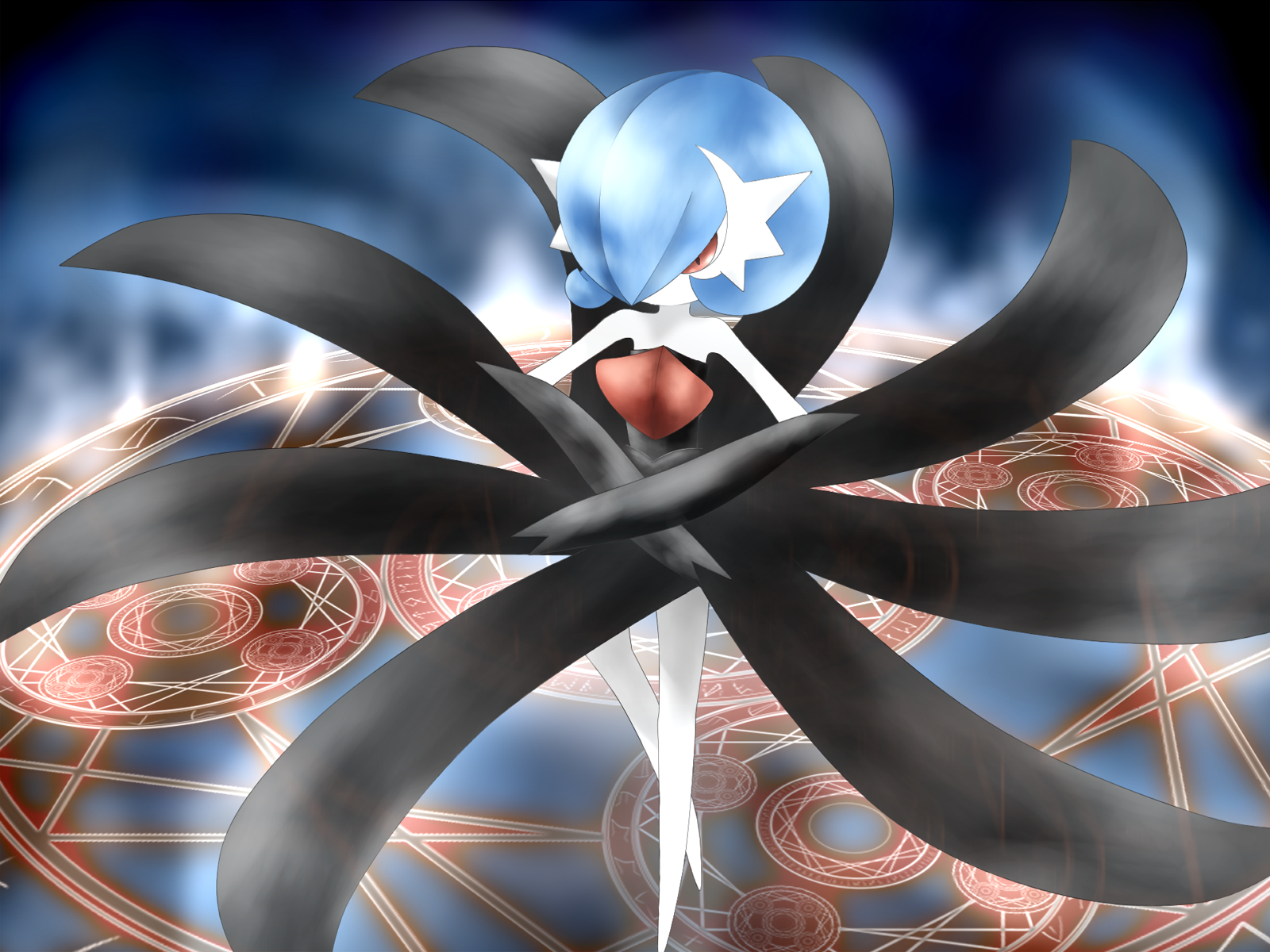 7月のトップ絵はメガサーナイト: ポケモン王国ブログ