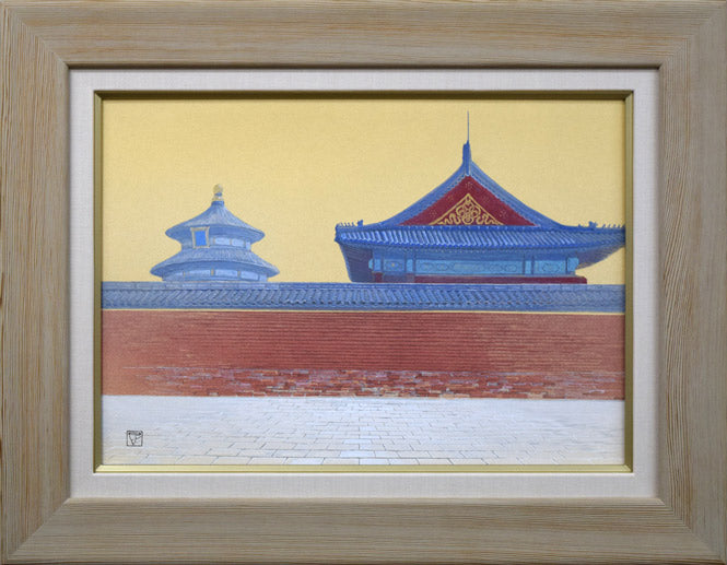 前田正憲「天壇（中国・北京）」日本画・10号 絵画買取・販売の小竹美術