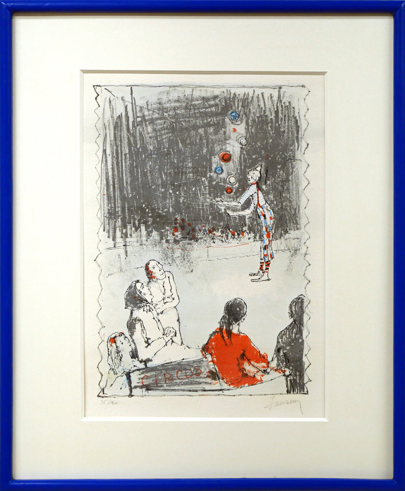 ジャン・ジャンセン(Jean Jansem)「サーカス（CIRCUS）」リトグラフ