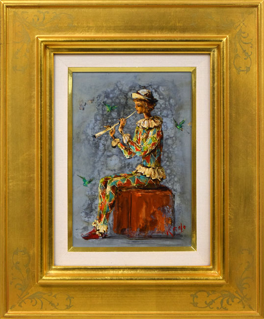 角浩「春を呼ぶ」油絵・SM 絵画買取・販売の小竹美術