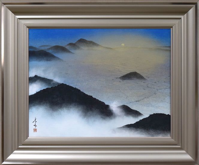 高橋天山（旧雅号：秀年）「大和路春暁」日本画・10号 絵画買取・販売