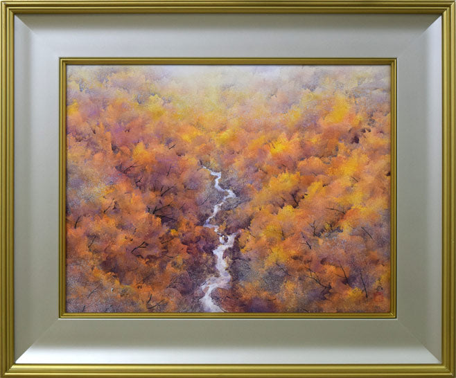 中嶌虎威「渓声」日本画・P10号 絵画買取・販売の小竹美術