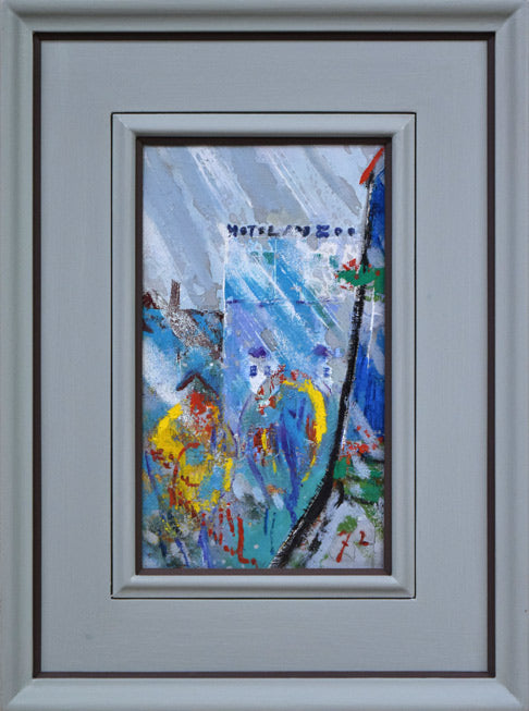 西村計雄「北のベルリン」油絵・仏M3号 絵画買取・販売の小竹美術