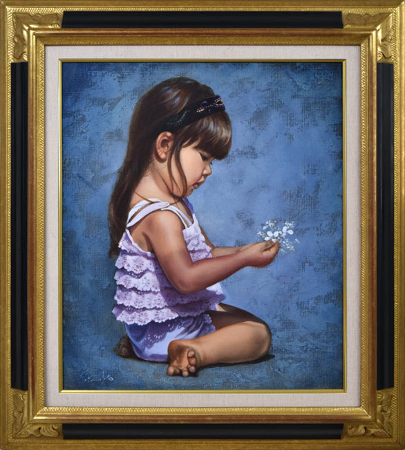 藤岡心象「サビタの頃」油絵・F10号 絵画買取・販売の小竹美術