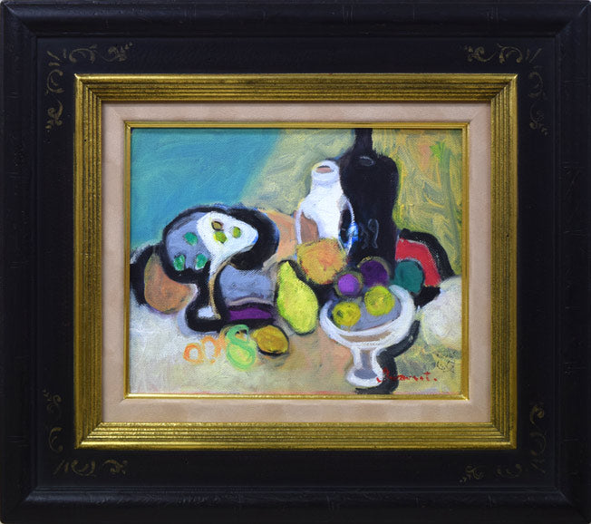 岩本英希「静物画」油絵・F3号 絵画買取・販売の小竹美術