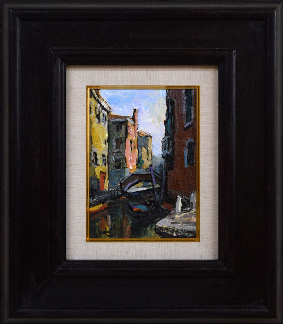 木村捷司「ヴェニス」油絵・F4号 絵画買取・販売の小竹美術