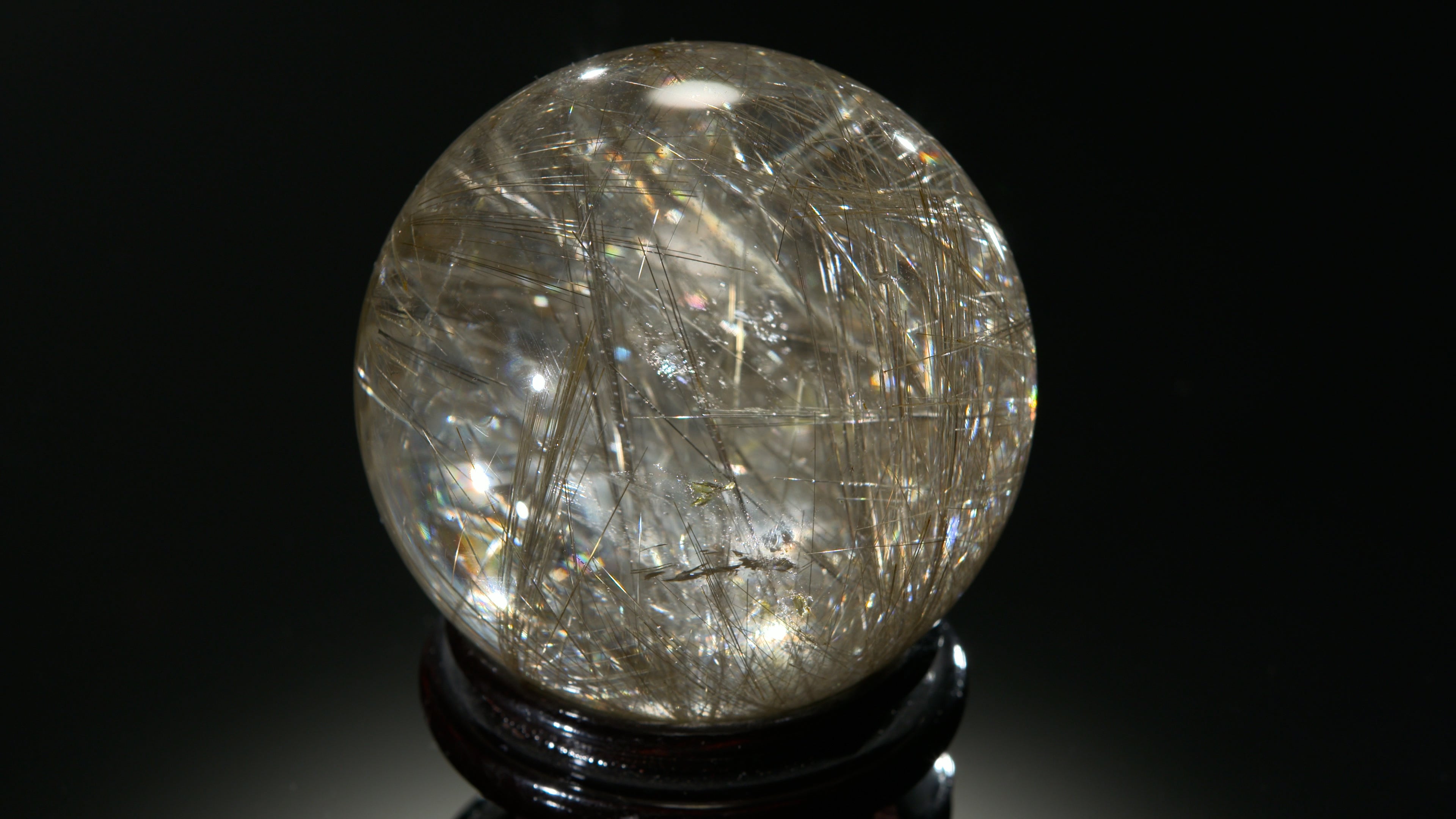 シルバールチルクォーツ スフィア 85mm｜天然水晶 丸玉 一点物｜Kou