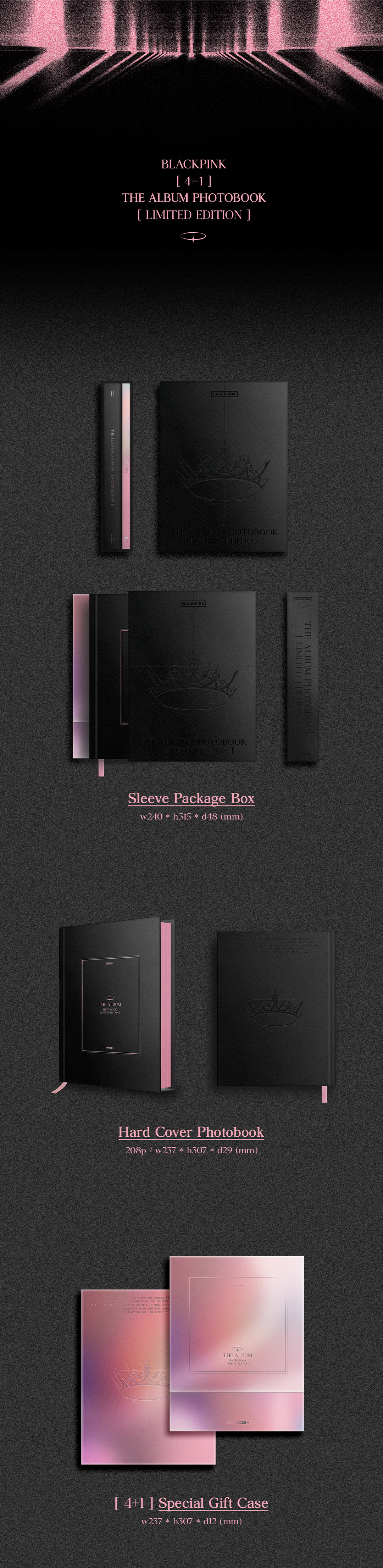 BLACKPINK [4+1] THE ALBUM PHOTOBOOK [LIMITED EDITION] + YG GIFT