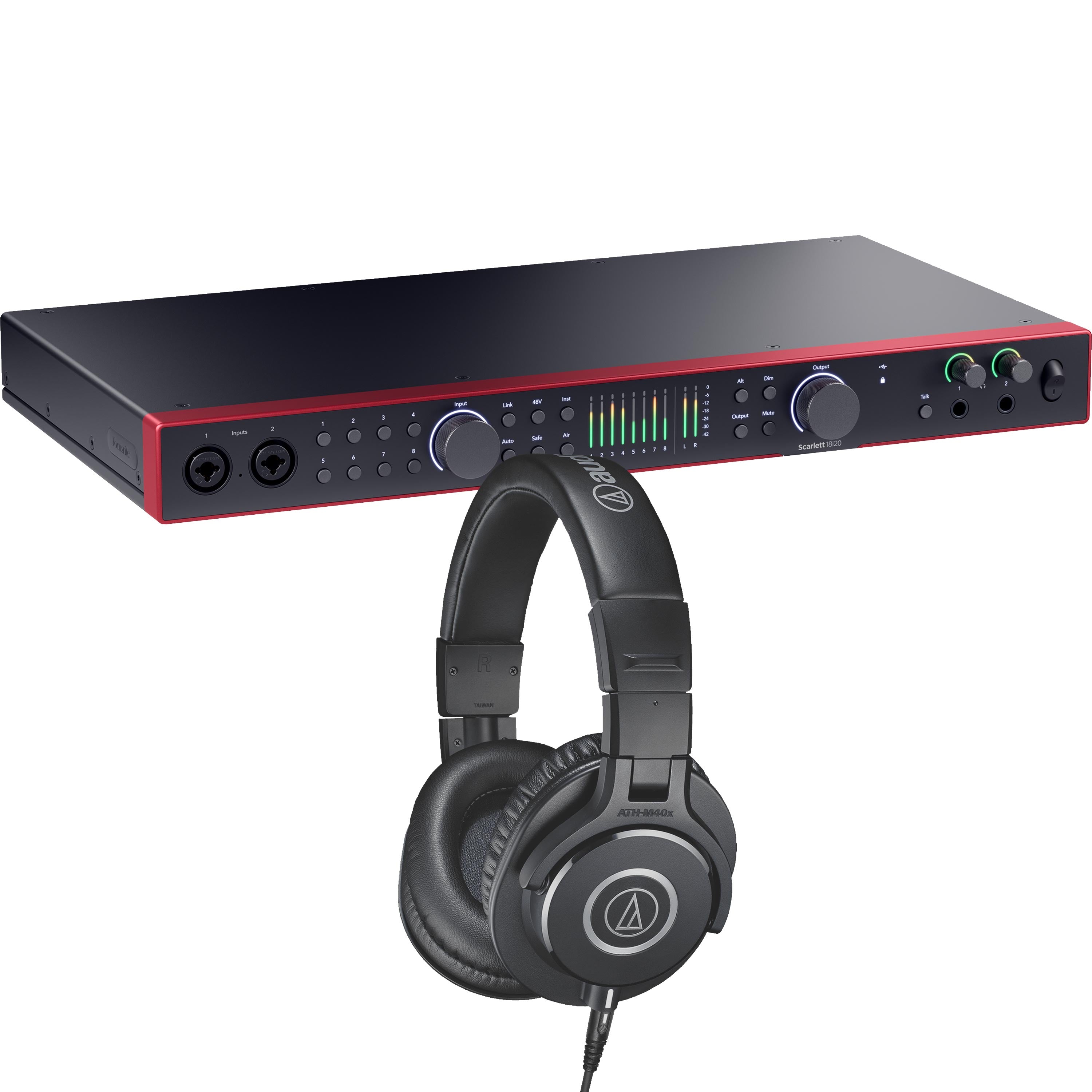 Focusrite Scarlett 18i20 (4th Gen) USB Audio Interface STUDIO KIT
