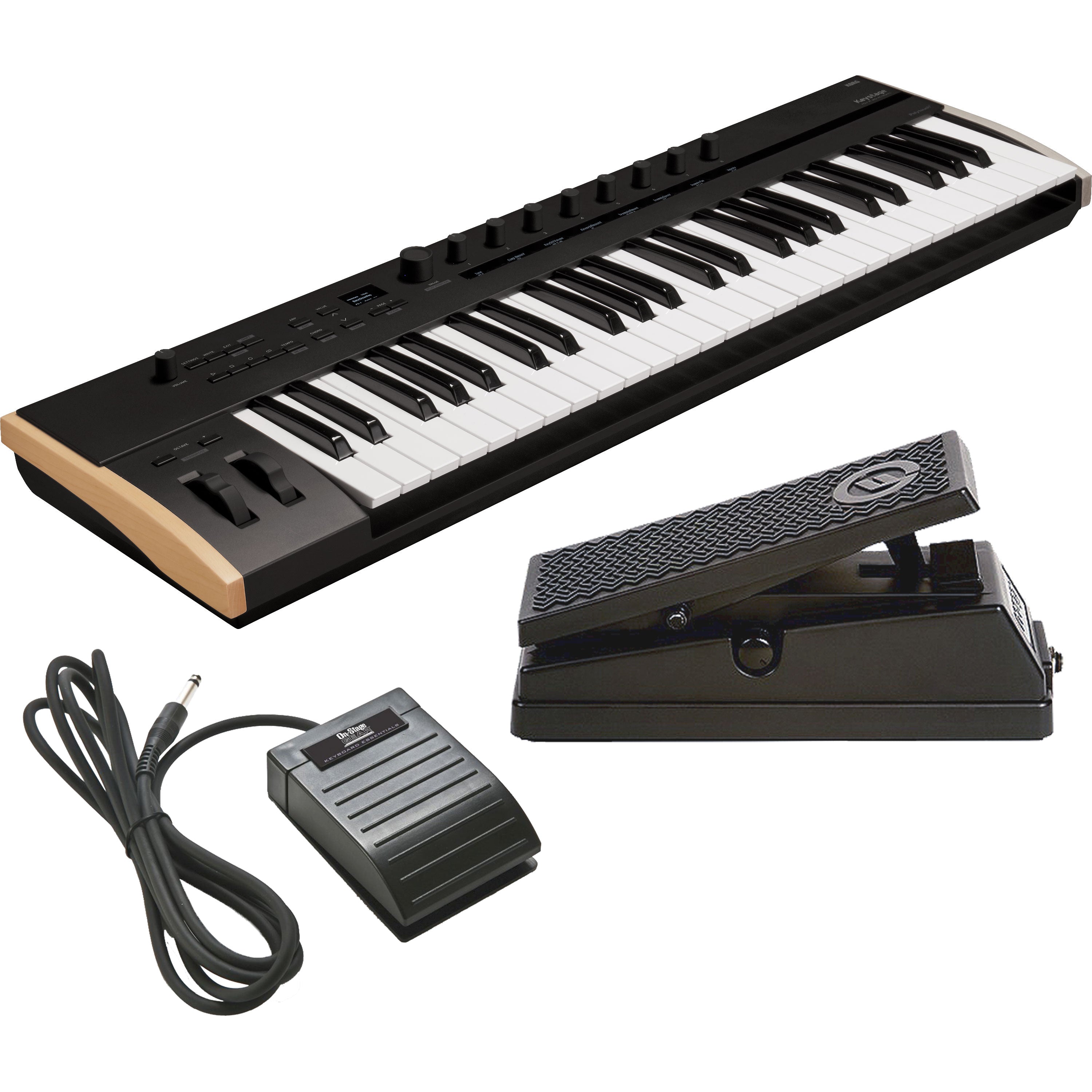 Korg Keystage 49 Poly AT MIDI Keyboard Controller PEDAL KIT