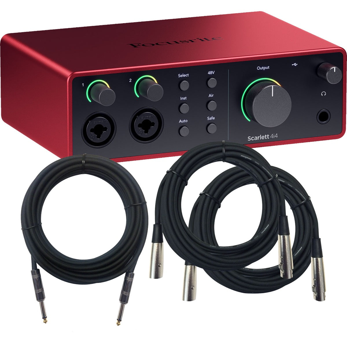 Focusrite Scarlett 4i4 (4th Gen) USB Audio Interface CABLE KIT