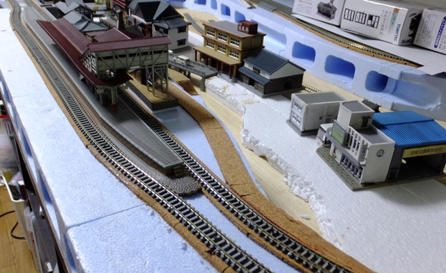 温泉街のある複線レイアウト ～Kaji's Cafe～