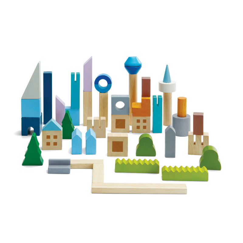 名入れ・ラッピング無料】PLAN TOYS (プラントイ) シティブロック 6292