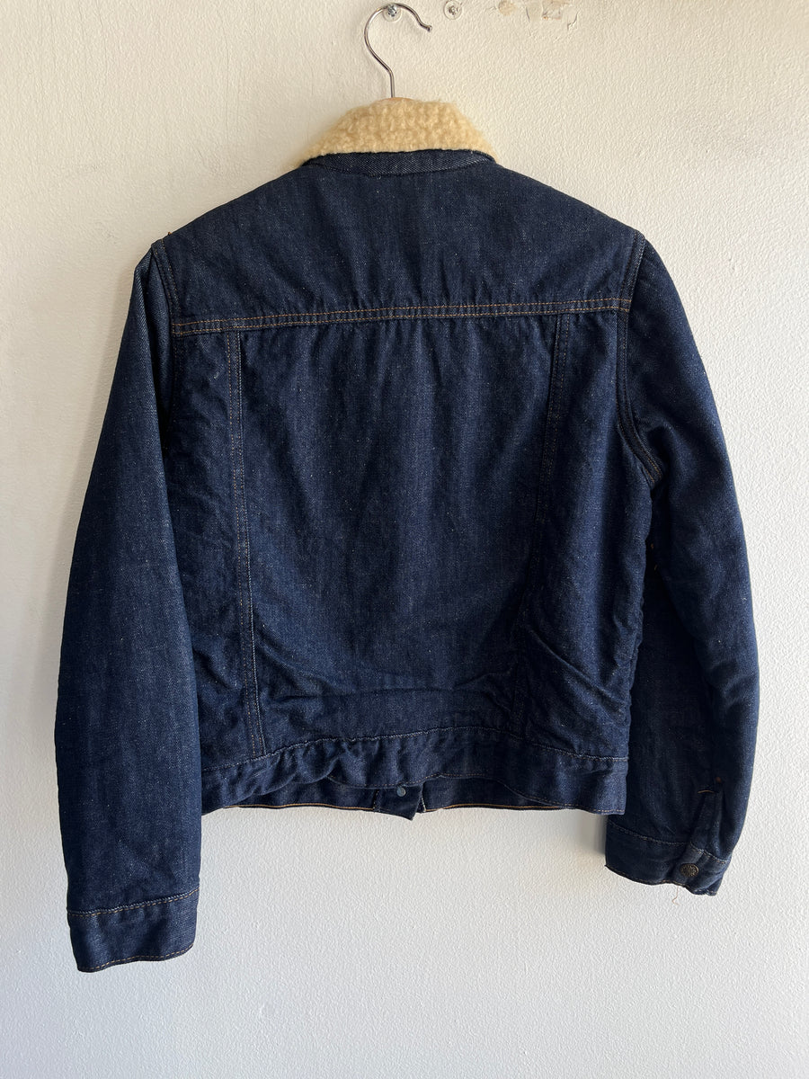 Vintage 1960's Sears Sherpa-Lined Denim Trucker Jacket – La Lovely