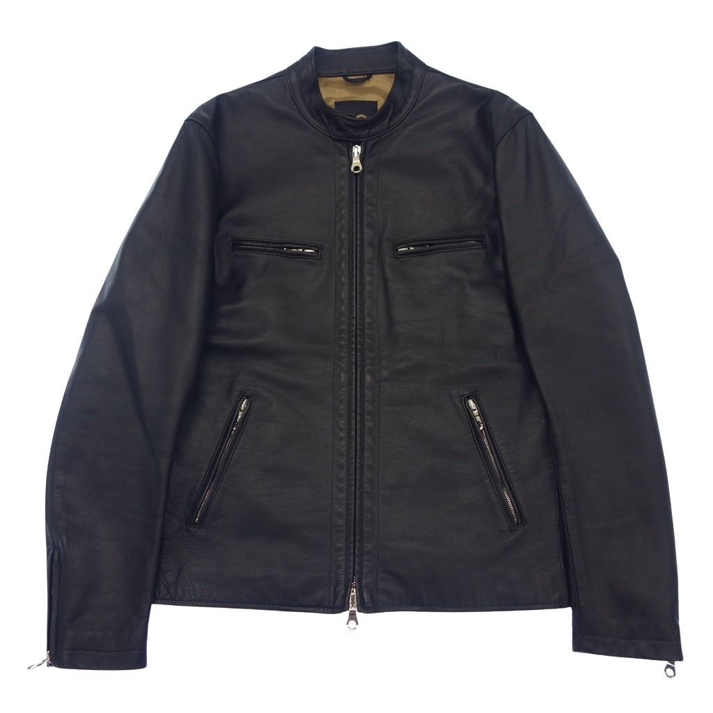 CINQUANTA】チンクアンタ ホースレザーシングルライダースジャケット