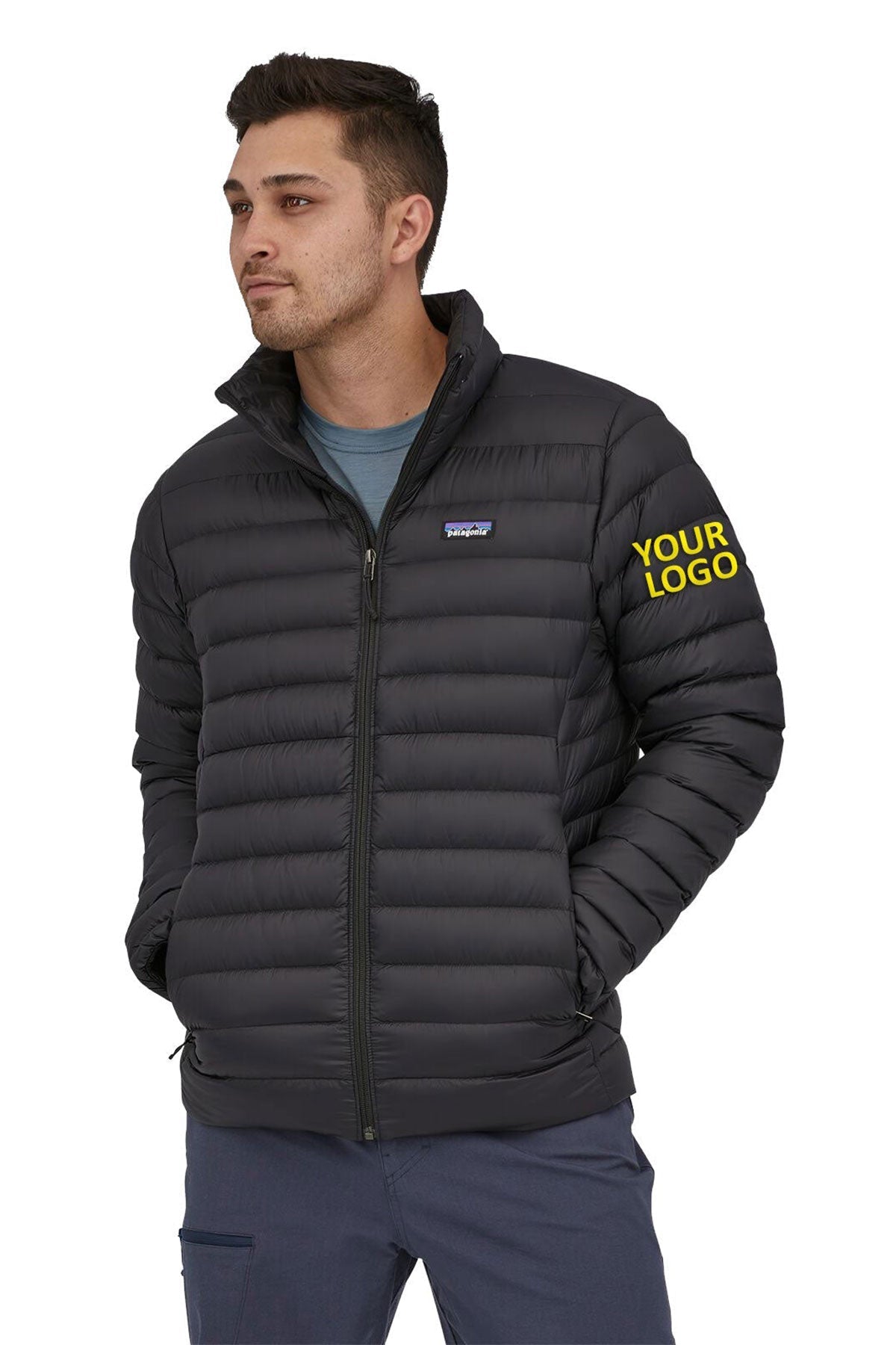 Branded Patagonia Men's Down Sweater Jacket 84675 Black