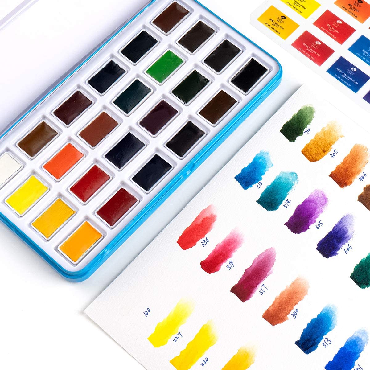 Paul Rubens 24 Vivid Colors Watercolor Paint Set – Lightwish