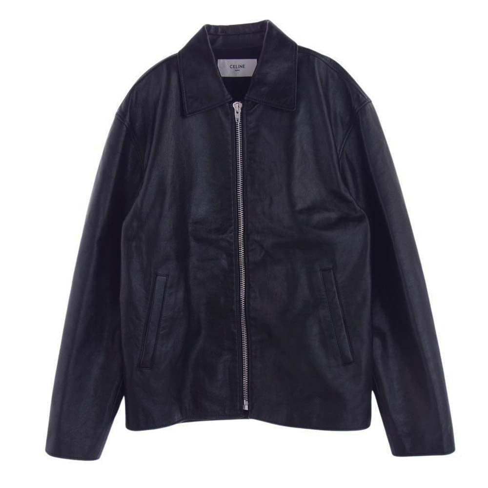 CELINE セリーヌ 2ED041320 牛革 カウハイド 裏地キルティング ジップ