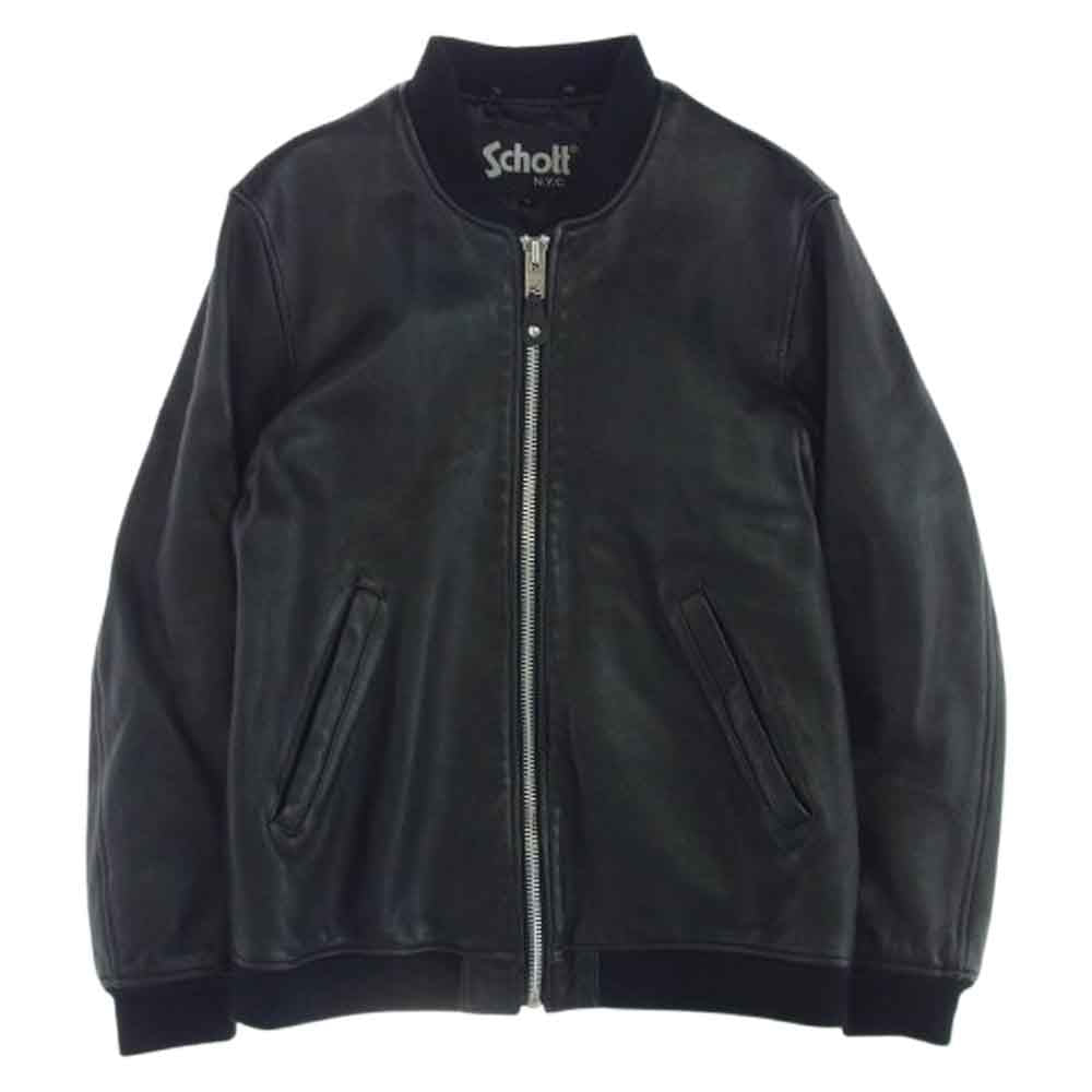 schott ショット 3101061 MA-1 TYPE LEATHER JACKET BOWERY バワリー