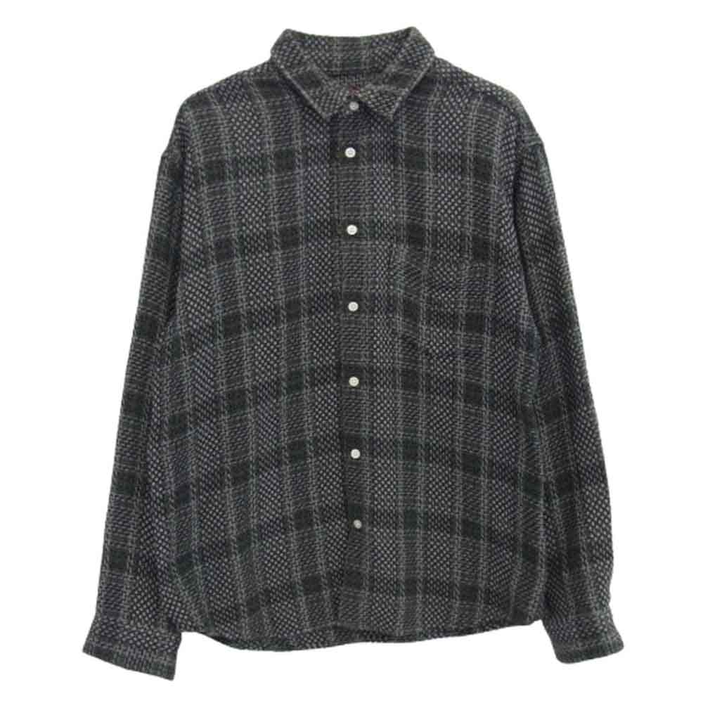 Supreme シュプリーム 23SS basket weave plaid shirt バスケット
