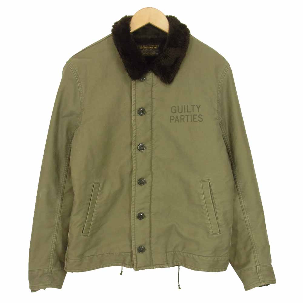 WACKO MARIA ワコマリア N-1 デッキ ジャケット カーキ系 XL【中古