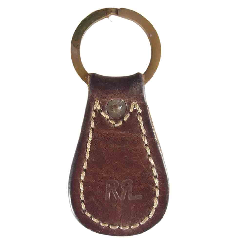RRL ダブルアールエル レザー キーリング キーホルダー ブラウン系