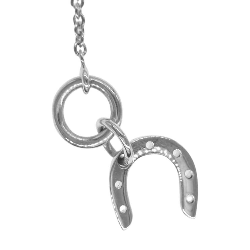 HERMES エルメス ホースシュー 馬蹄 チャーム ネックレス シルバー系